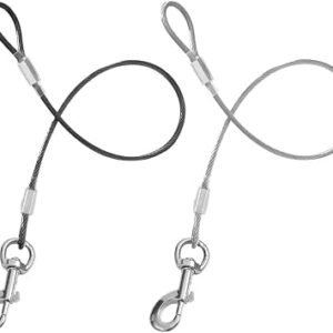 24in Chew Proof Dog Leash Extension Rope for Basic Walking Leash, Work with Any Leash & Collar & Harness,Non-Tangle Connect Leashs
