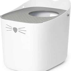 Catit Pixi Cat Litter Box, Hooded Cat Tray for Indoor Cats