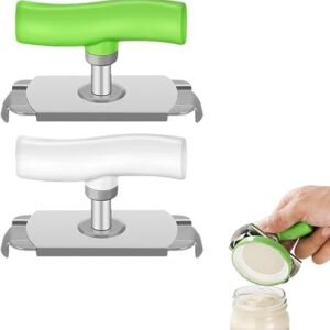 Jar Opener, Adjustable Ergonomic Lid Opener,Stainless Steel Jar Opener,2026 Multifunctional Retractable Bottle Opener, Effortless Manual Lid Openers,Ergonomic Automatic Jar Gripper,for Elderly (2pcs)