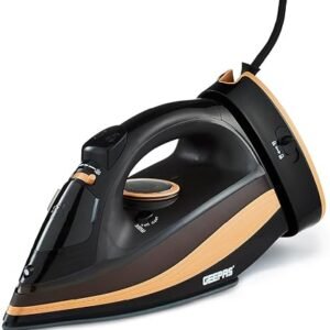 GEEPAS 2-in-1 Steam Iron Corded or Cordless 40s Fast Heat-Up 2400W Black
