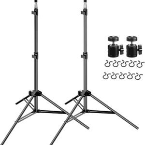 LENCARTA Professional Tripod Light Stand 3.6m / 142" Photography Tripod | Aluminium Air Damped Photography Stand,Foldable Tripod Stand,Heavy Duty Lightstand for Reflector,Ring Light, Softbox,Umbrella