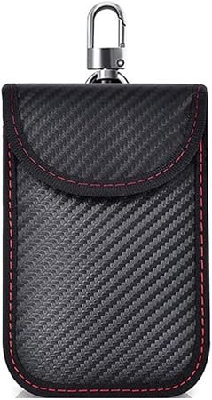 Faraday Pouch for car Keys Faraday Bag Car Key Signal Blocking Pouch Keyless Entry Car Keys Case RFID Blocker Bag for Car Security Anti-Theft Remote Entry Keyless Protect Pack