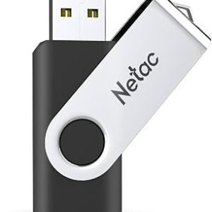 Netac 64GB USB 2.0 Flash Drive, Swivel Design Memory Sticks, Pen Drive, Usb Sticks for Data Storage, Zip Drive and jump Drive with LED Light