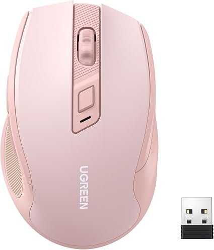 UGREEN Wireless Mouse, 40dB Silent Computer Mouse, Ultra-long Battery Life