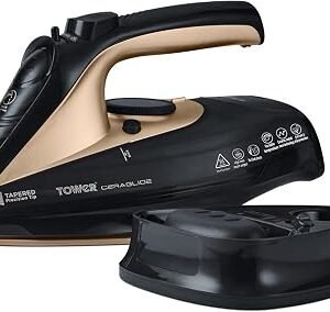 Tower CeraGlide Cordless Steam Iron, 2400W, Rose Gold