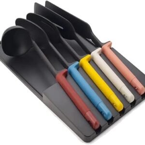 Joseph Joseph Elevate Utensils in drawer store 5-Piece Utensil Set, kitchen storage and organisation - Multicolour