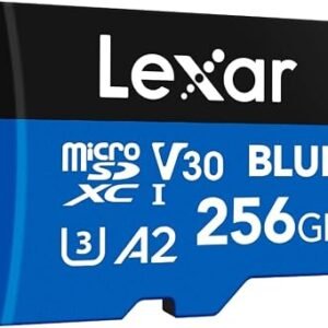 Lexar Blue Micro SD Card 256GB, up to 160MB/s Read, microSDXC UHS-I Card