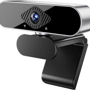 USB Webcams, Full HD 1080P Webcam for PC and Laptop, Plug-and-Play, webcam with Microphone,Auto Light Correction, 360? View Web Cam for Live Streaming, gaming, Studying, Conferences