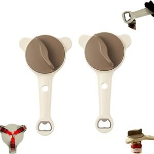 2Pcs 4-in-1 Adjustable Gripper Jar Opener for Arthritis Hands 2026 Upgrade