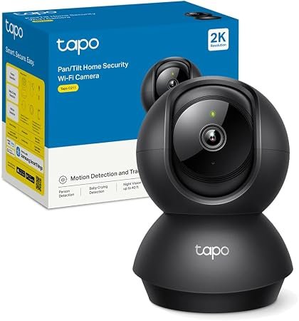 Tapo C211 2K 3MP Pan/Tilt Indoor Security Camera Pet Camera CCTV Camera | Dog Cat Camera, 360 View, House Wi-Fi Camera, Night Vision, Baby Camera, AI Motion...