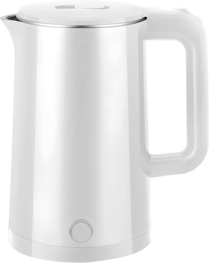 2L Electric Kettle | 1500W Fast Boil | Cordless Kettle | Stainless Steel Inner | 360? Swivel Base | Auto Shut-Off | Boil Dry Protection | BPA-Free | White