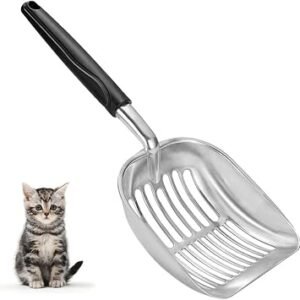 Cat Litter Scoop -Metal Kitty Litter Scoop -Aluminum Alloy Metal Scoop