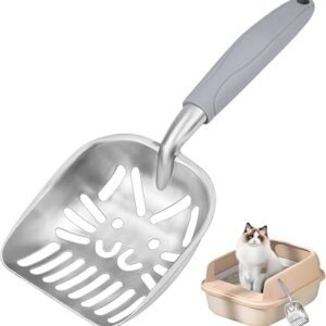 Metal Cat Litter Scoop, Aluminum Cat Litter Shovel Non-Stick