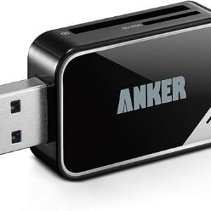 Anker 2-in-1 USB 3.0 SD Card Reader for SDXC, SDHC, SD, MMC, RS-MMC, Micro SDXC, Micro SD, Micro SDHC Card and UHS-I Cards
