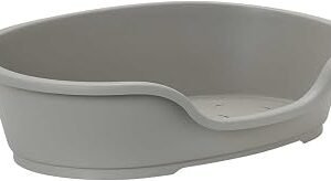 SHARPLES PET-780081 Do Not Disturb Plastic Dog Bed No4 Warm Grey (70cm)