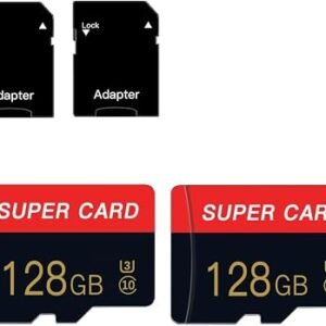 128GB Memory Card Class 10 Micro sd Cards with Adapter Class 10 High Speed Mini SD Card for Smartphones/Camera/Tablet 2-Pack