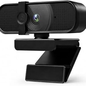 INDOTEAM 1080p USB Webcam with Microphone and Privacy Cover, Full HD Web Camera for Laptop, PC and Mac, Plug and Play Camera for Video Calls, Zoom, Teams and Online Meetings