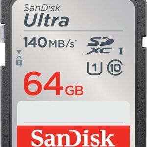 SANDISK Ultra SD Memory Card 64GB, Up to 140MB/s Read Speeds, UHS-I