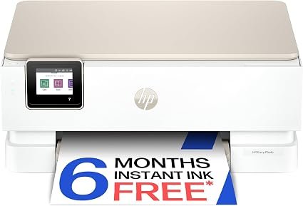 HP Envy Photo 7234 All in One Photo Printer | Wireless | Print, Scan & Copy | 6 months free Instant Ink | Dedicated Photo tray | Touchscreen | 2-sided photo printing | Self-healing dual band Wi-Fi