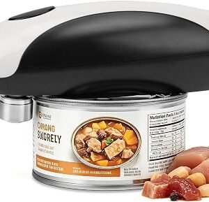 Electric Can Opener, Rechargeable One-Touch Automatic Tin Opener with Smooth Edge Cutting for Seniors, Arthritic and Chef, Compact Portable Hands-Free Kitchen Gadget with Type-C Fast Charge