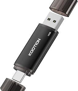 KOOTION USB Stick 16 GB, USB C Stick OTG 2.0 Memory Stick 2-in-1 USB 16G Flash Drive Type C Flash Drive 16 Gbyte for PC/Laptop/Notebook, Type-C Smartphone