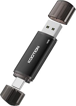 KOOTION USB Stick 16 GB, USB C Stick OTG 2.0 Memory Stick 2-in-1 USB 16G Flash Drive Type C Flash Drive 16 Gbyte for PC/Laptop/Notebook, Type-C Smartphone