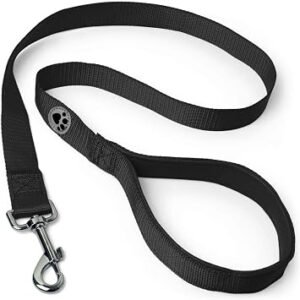 iGadgitz Home U7155 Padded Handle Dog Lead Leash - Black - 100cm (1m) 3ft 4"