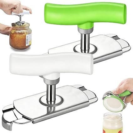 Non-Slip Jar Opener, 2-Pack Adjustable Lid Remover