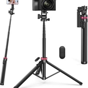 Lamicall Mobile Phone Tripod, Flexible Camera Tripod With Remote | 3-IN-1 Mini Smartphone Tripods Mount, 360? Rotating Phone Stand Filming, for Vlog, Cellphone, Camera, Pocket 3/4, Travel