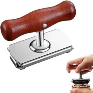 1 Stainless Steel Can Opener, Jar Opener for Weak Hands UK, Wooden Jar Openers for Arthritis Hands, Kitchen Tools for Ergonomic Automatic Jar Gripper