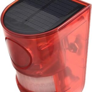 NbgrvB Solar Powered Security Alarm Light with Motion Sensor, 110dB | Loud Siren and Flashing LED Lamp, IP65 Weatherproof Outdoor Home Garden Perimeter for...