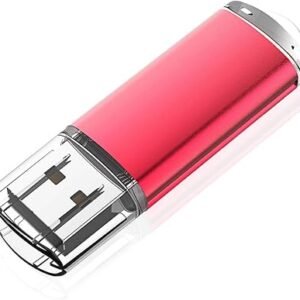 KOOTION 32 GB USB 2.0 Flash Drive Thumb Drive Memory Stick Pen Drive with LED Indicator, Red