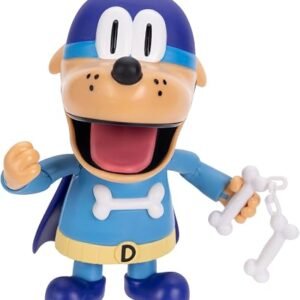 Dog Man Bark Night 12.7cm Feature Action Figure, Moving Arms and Ears | Officially Licensed by Jakks Pacific, Dog Man Toy for Boys, Includes Character...