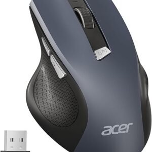 Acer Wireless Mouse, 1600 DPI Ergonomic Computer Mouse, 2.4GHz USB Receiver