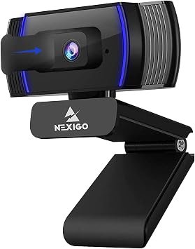 NexiGo N930AF AutoFocus Webcam with Stereo Microphone, Software Control and Privacy Cover, 1080p FHD USB Web Camera, Compatible with Zoom/Skype/Teams/Webex, PC Mac Desktop