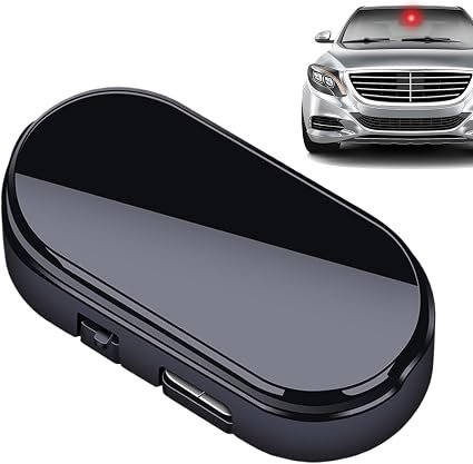 2 Pieces Car Solar Power Simulated dummys Alarm Lights, Self- Adhesive, Solar Powered Anti Theft Car Light, Auto Warning Interior Safety Lights With USB Charger Port, Cars Accessories For Most Cars