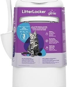 LitterLocker by Litter Genie, THE ORIGINAL, Cat Litter Bin, 50% more efficient, saves the daily trip to the trash can
