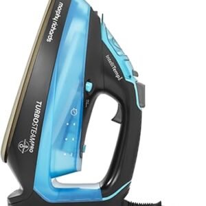 Morphy Richards Turbosteam Pro Steam Iron, Non Stick Ceramic Soleplate, Intellitemp Technology, 200g Boost, 40g Output, 380ml Water Tank, Digital Controls, Auto Shut off, 3m Cord, 3100W, Blue, 303210