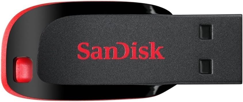 SANDISK Cruzer Blade 64GB, USB-A Flash Drive, Black