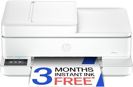 HP Envy 6530e All in One Printer | Perfect for Home | Colour | Wireless | Print, Scan & Copy | 3 Months of free Instant Ink | Automatic Document Feeder | White