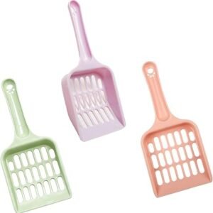 Cat Litter Scoop,3 Pcs Tray Scoops Plastic Cat Poop Scooper Set