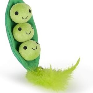 Petface Peas In a Pod Cat Toy, Plush & Catnip Filled (Pack of 1)