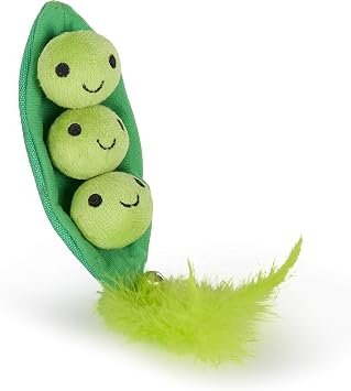 Petface Peas In a Pod Cat Toy, Plush & Catnip Filled (Pack of 1)