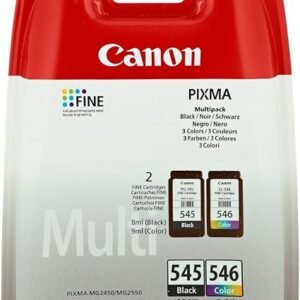 Canon PG-545 / CL-546 Multipack black & colour original ink cartridge for PIXMA MG2450 MG2455 MG2550 MG2555 iP2850 iP2855 MG2950 MG2950S MG2955 MX495 Printers