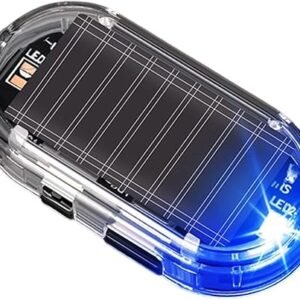 Solar Powered Anti Theft Car Light, LED Warning Lamp for Vehicles | Durable plastic construction with solar charging, fits for most cars and deters...
