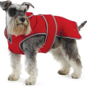 Ancol Muddy Paws All Weather Stormguard Coat . Poppy Red.Size Large ( Length 50cm, up to 79cm girth)