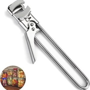 Manual Can Openers Jar Can Opener,Jar Openers for Arthritis Hands Adjustable Can Openers,Kitchen Gadget Bottle Opener for Stainless Steel Kitchen Gadget Bottle Opener Can Lids
