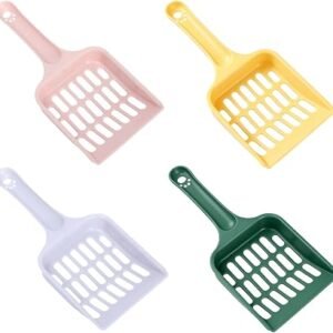 Cat Litter Scoop Set,4 PCS Large Mesh Poop Sifter Shovel