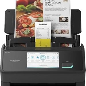ScanSnap iX2500 (Black) High-Speed Duplex Document Scanner, 45 ppm / 90 ipm, 100-Sheet ADF, 600 dpi Optical, 5? Touchscreen, Wi-Fi 6, USB 3.2 Gen 1?1, PC & Mac