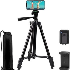 Lamicall 67inch Camera Tripod, [Rapid Leg Deployment] Camera Stand | 170cm Travel Tripod Camera, 3-Way Head 8kg Max Load, with Phone Holder & Carry Bag, for DSLR, GoPro, Pocket 3/4, iPhone 18/17